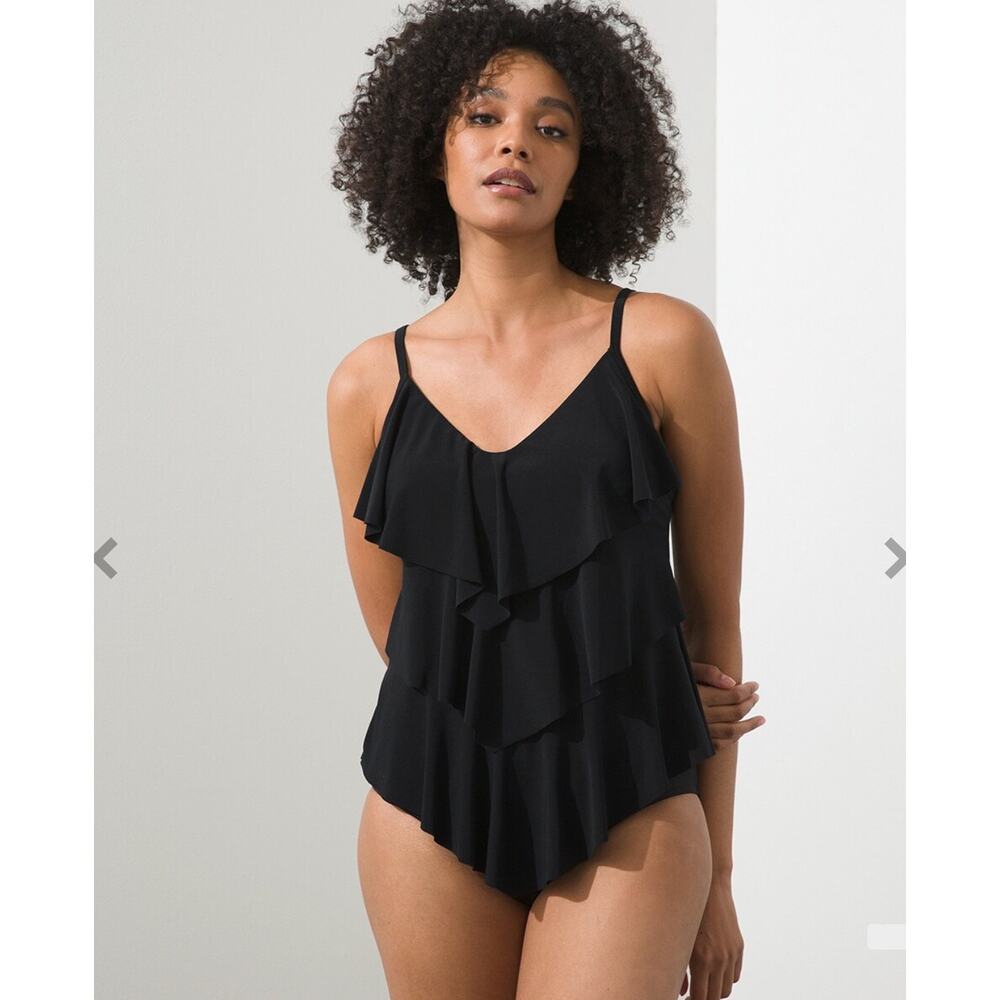 Magicsuit Solid Rita Tankini Top - 16 - Black